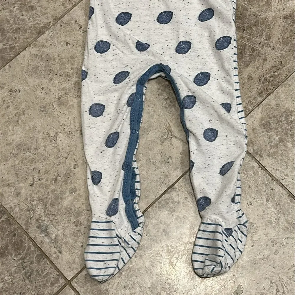 Coccoli Footies Dots & Stripes Cotton Sleeper 18Month